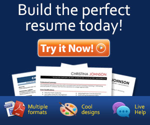 Build the perfect resume today!