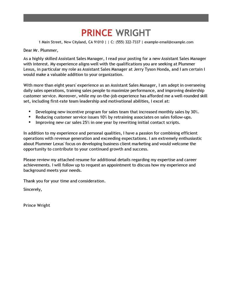 leading automotive cover letter examples  u0026 resources