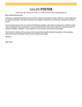 leading maintenance janitorial cover letter examples resources maintenance cover letter sample