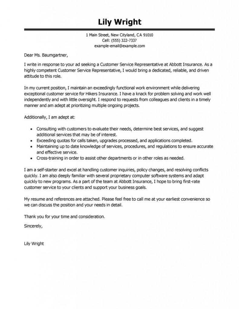 leading professional customer service representative cover client service representative cover letter