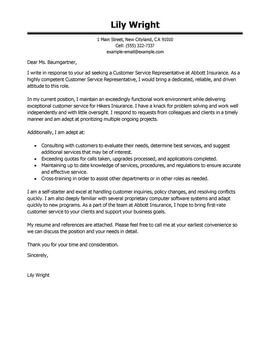 Leading Customer Service Cover Letter Examples Resources