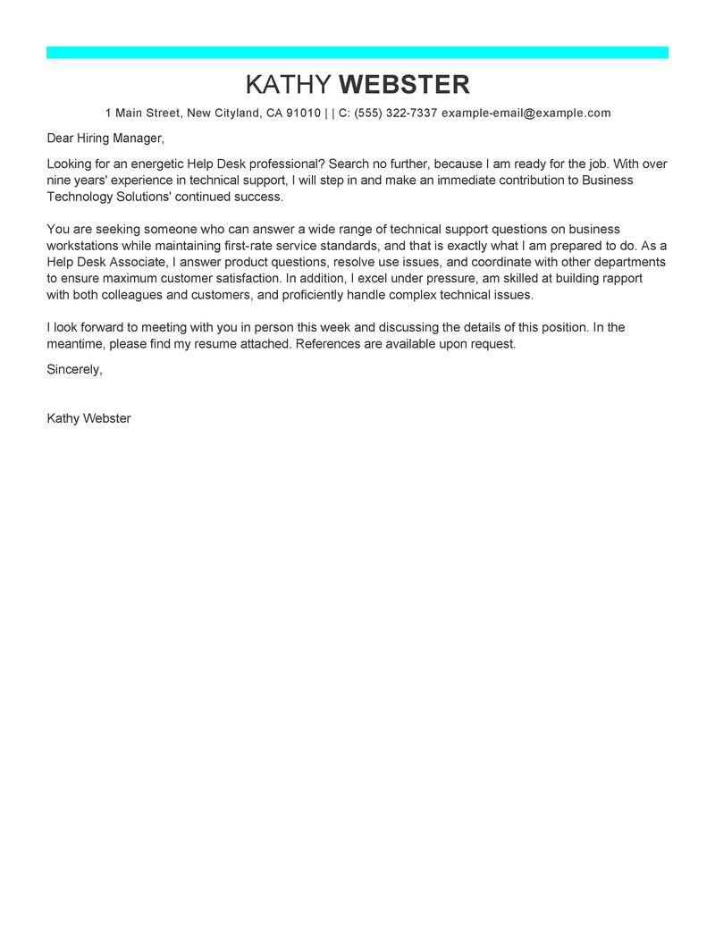 help with my cover letter