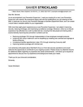 leading law enforcement security cover letter examples resources example of cover letter for supervisor position