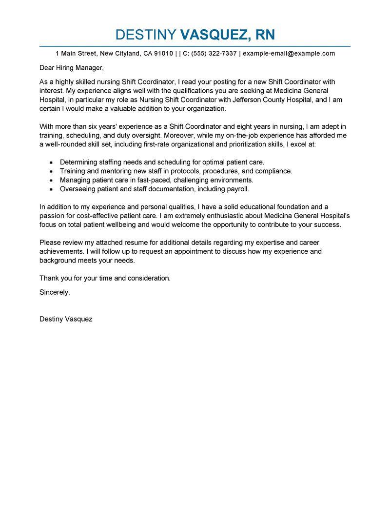 cover letter for customer service coordinator position