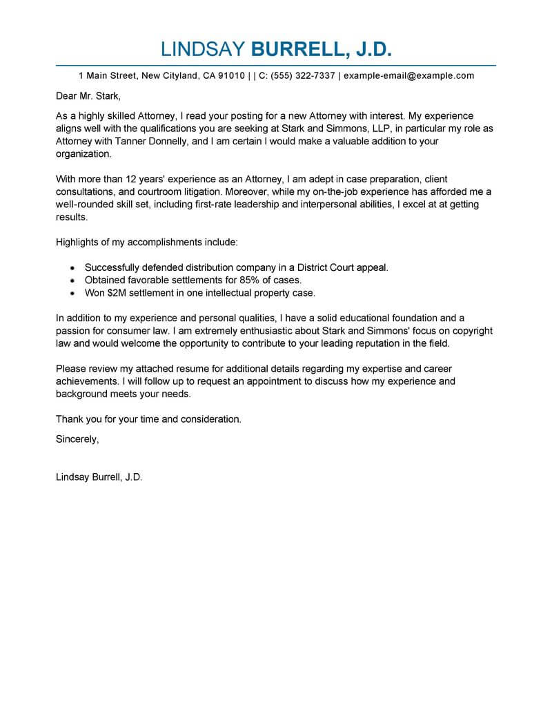 Eye Grabbing Attorney Resumes Samples Livecareer