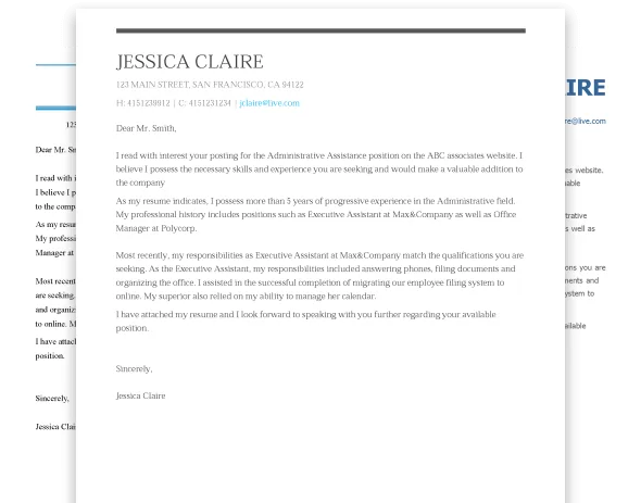 Build Your Cover Letter Cover Letter Examples