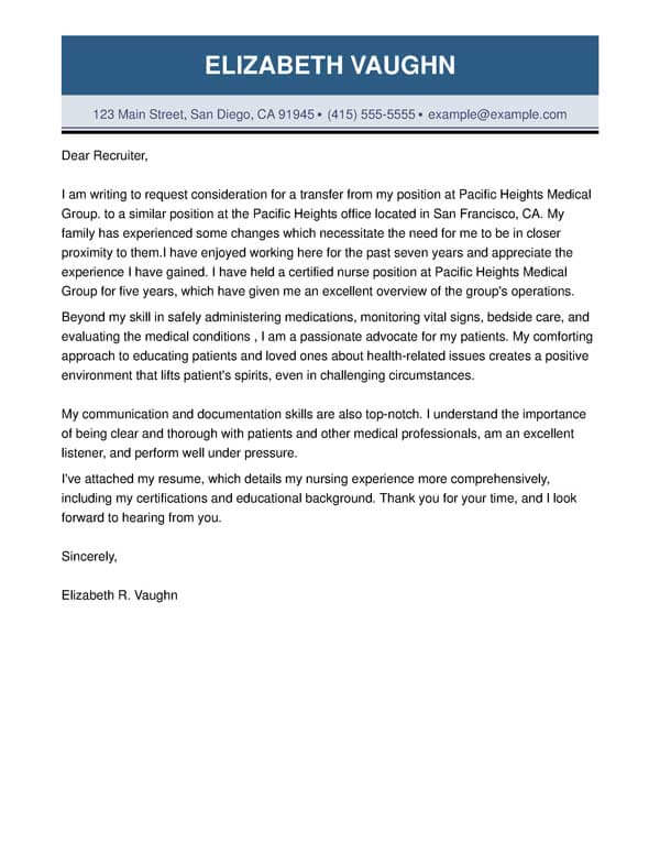 Cover Letter Examples Write the Perfect Cover letter